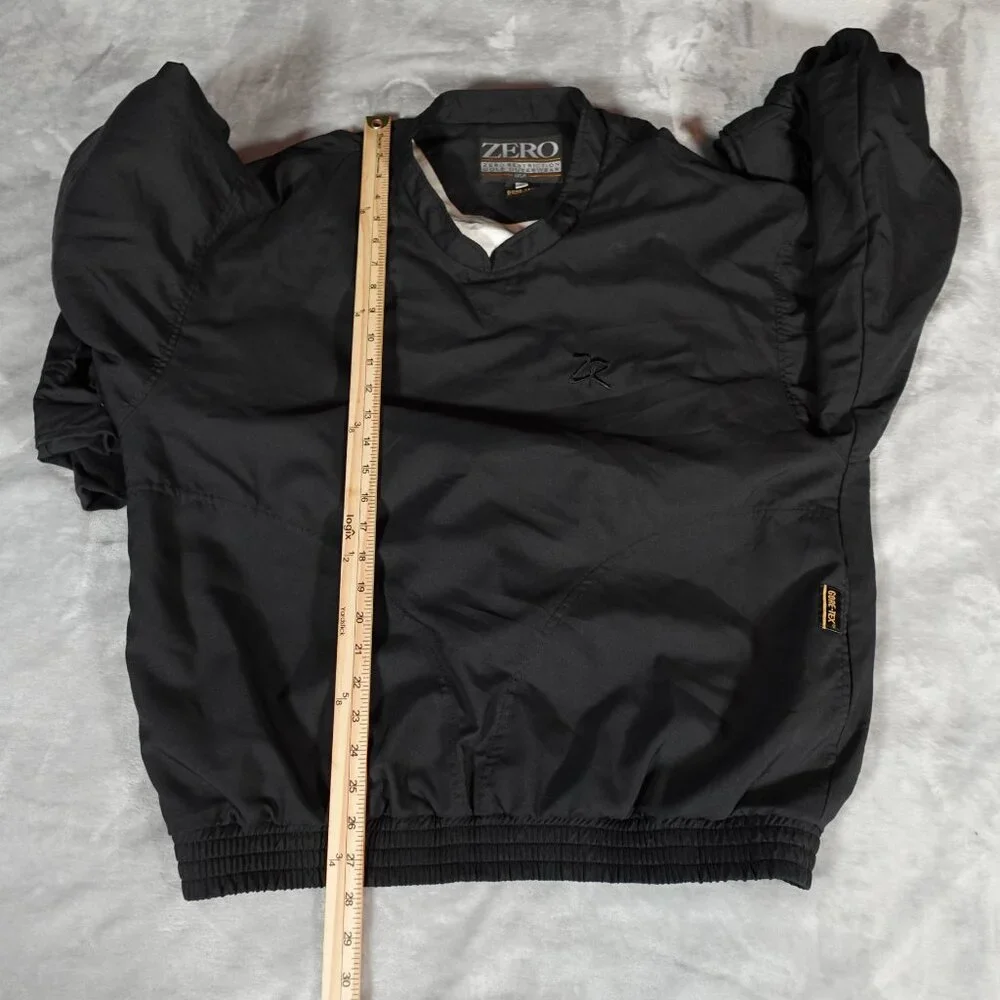 Vintage Zero Restriction Gore Tex Pullover Mens Large Golf Outdoors Black - Picture 14 of 15